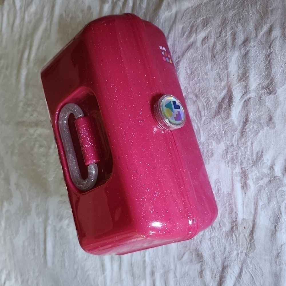 Caboodles Girl On The Go Pink Jelly Glitter Makeup Case,Retro,Y2K,HTF - Picture 6 of 10